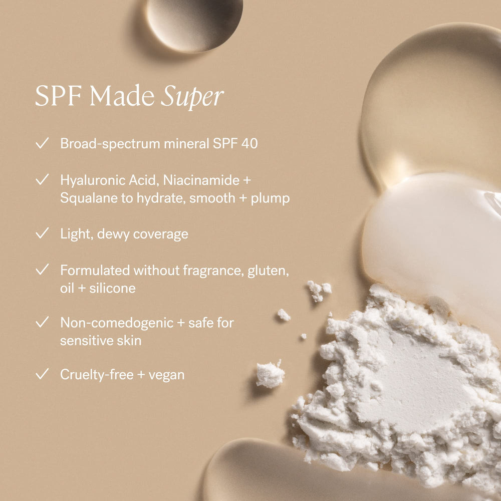 arm swatch of ILIA Super Serum Skin Tint Formosa ST4 showing blendability
