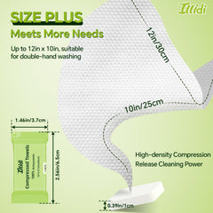 ILLIDI towel held in hand demonstrating ease of activation and portability benefit