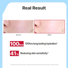 Illiyoon cream being applied on hand for immediate hydration benefit