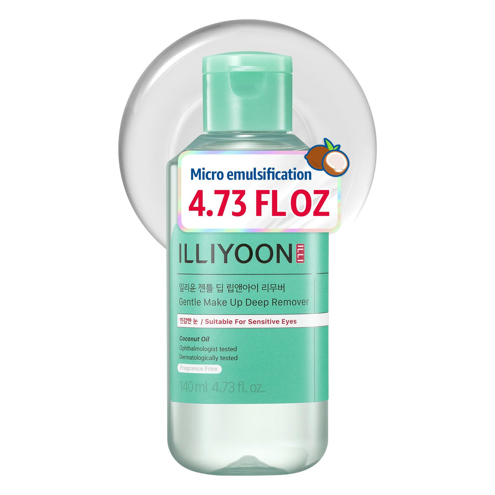 Illiyoon bottle front label showing product and size, clear benefits