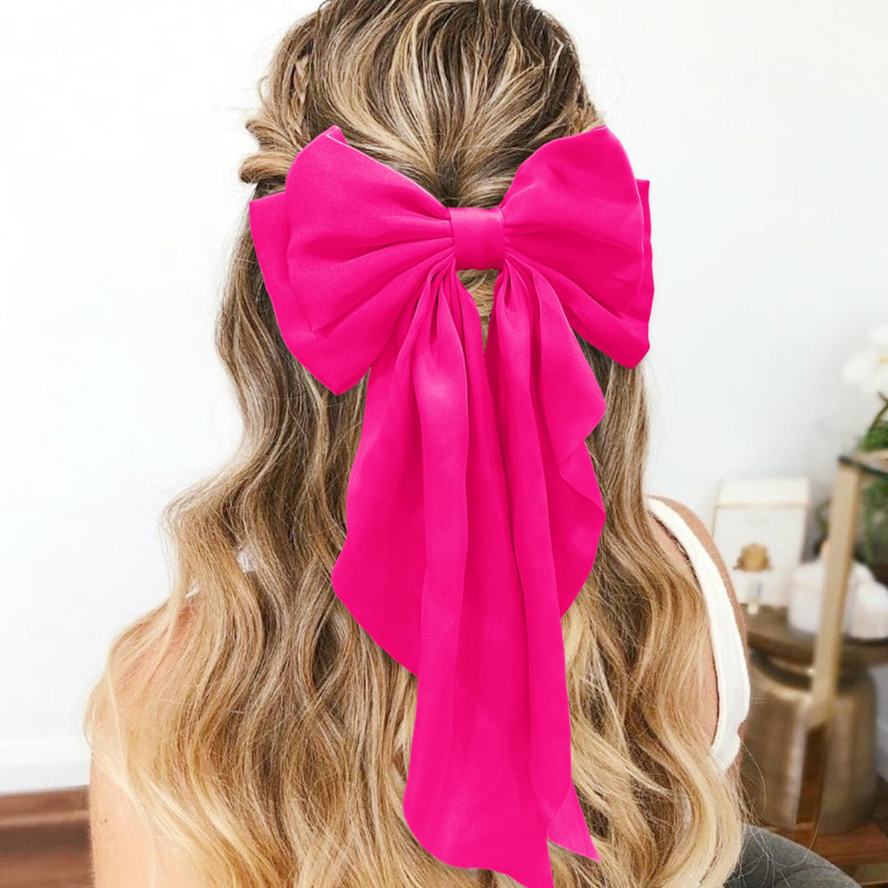 illpta close-up of satin texture and stitched bow detail for durability