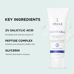 IMAGE Skincare foam on hand demonstrating effective lather and gentle cleanse