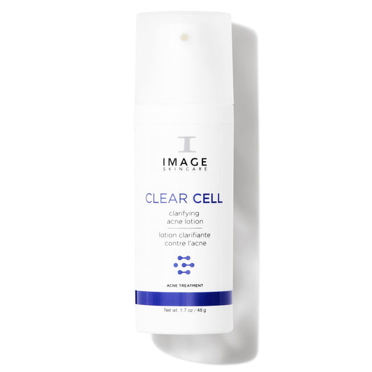 IMAGE Skincare front packaging showing clear cell lotion benefits