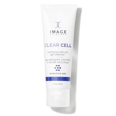 IMAGE Skincare front packaging showing cleanser bottle and benefits