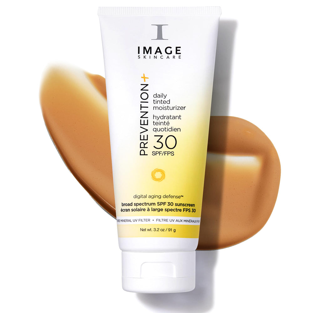 IMAGE Skincare tube front view showing SPF 30 and tint benefits