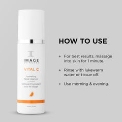 IMAGE Skincare Vital C in hand size comparison for travel-friendly benefit