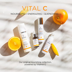 IMAGE Skincare on bathroom shelf in morning routine portraying radiant results