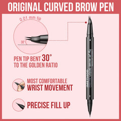 iMethod pen held in hand to show compact travel-friendly size