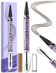 iMethod dual-ended brow pen front view showing pencil and gel, convenient application