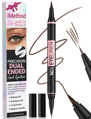iMethod front packaging showing dual-ended eyeliner and matte finish benefits