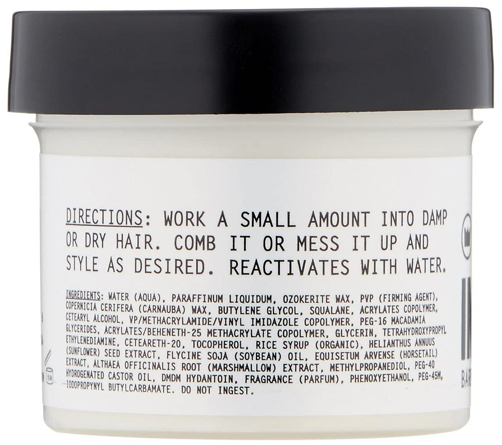 Imperial Barber open jar close-up showing matte paste texture and smooth spreadability