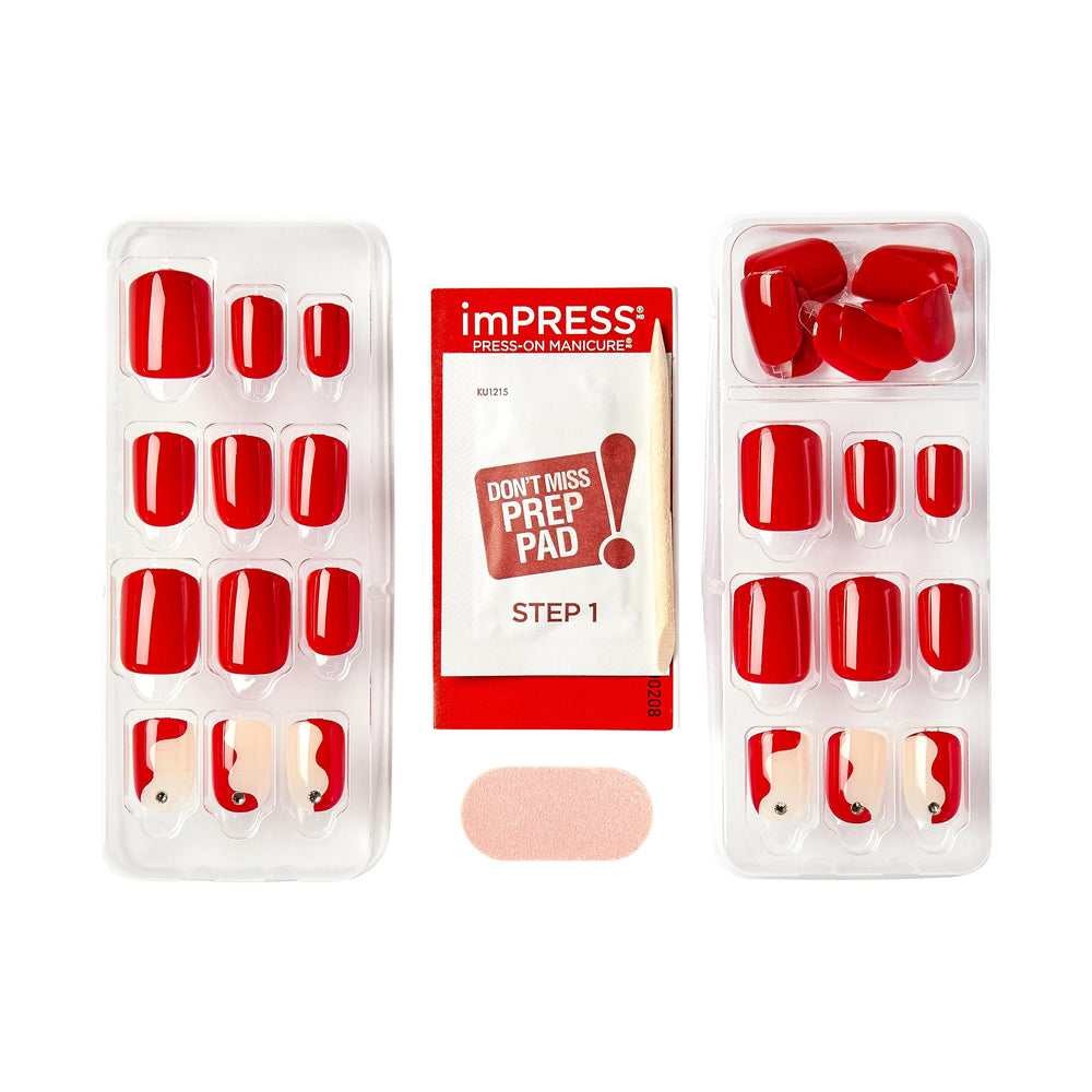 imPRESS side profile close-up showing thin comfortable nail thickness for natural feel