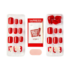 imPRESS side profile close-up showing thin comfortable nail thickness for natural feel