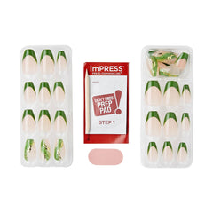 imPRESS nails applied on model demonstrating salon-ready look without glue advantage