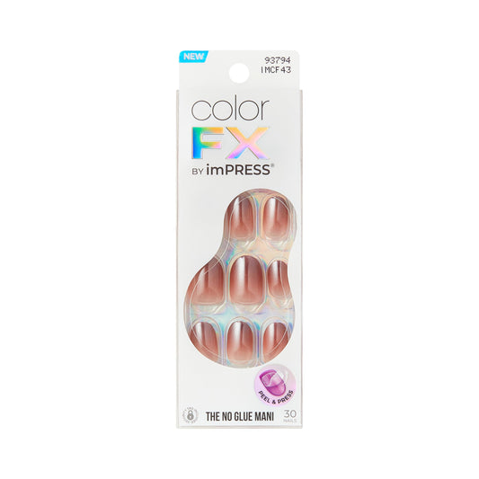 imPRESS front packaging showing Blissful Radiance kit with improved adhesive