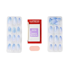 imPRESS side profile of a medium almond nail emphasizing shape and natural fit