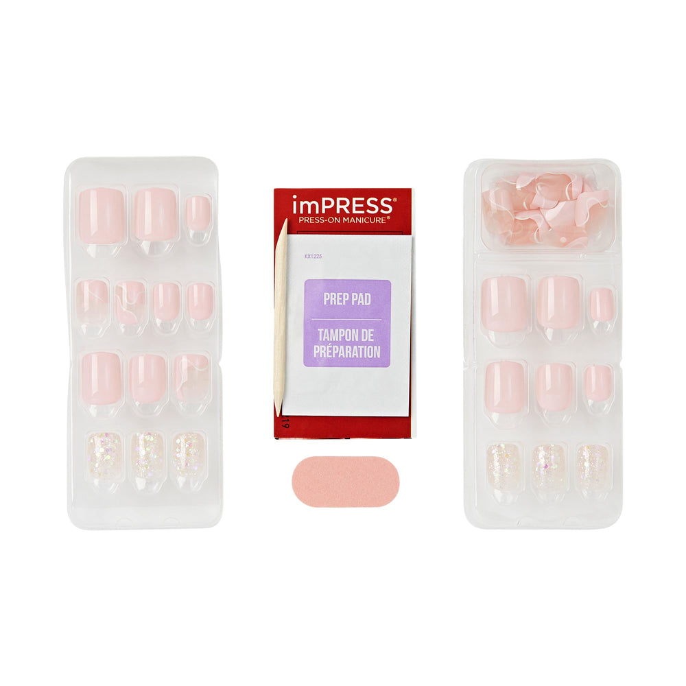 imPRESS close-up of glossy gel finish highlighting salon-like shine benefit