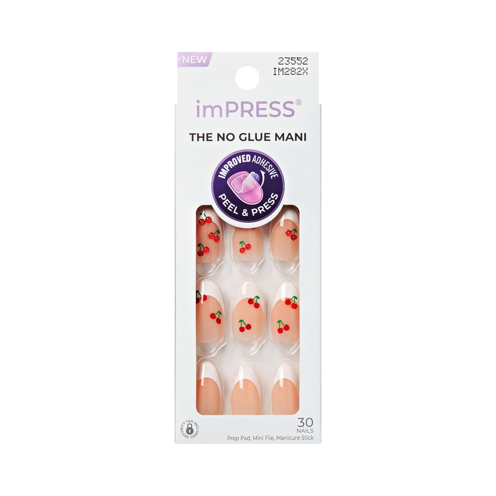imPRESS front packaging showing 30 nails and tools for easy at-home application