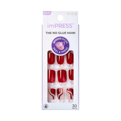 imPRESS front packaging showing ‘Endlessly’ red press-on nails and kit benefits