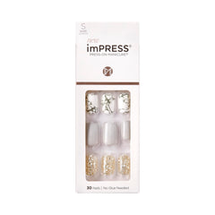 imPRESS front packaging showing kit contents and trendy gray finish for quick manicures