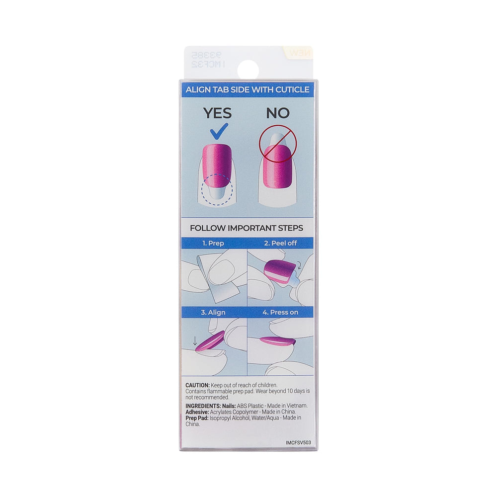 imPRESS nails shown in a glueless manicure setting for easy at-home use