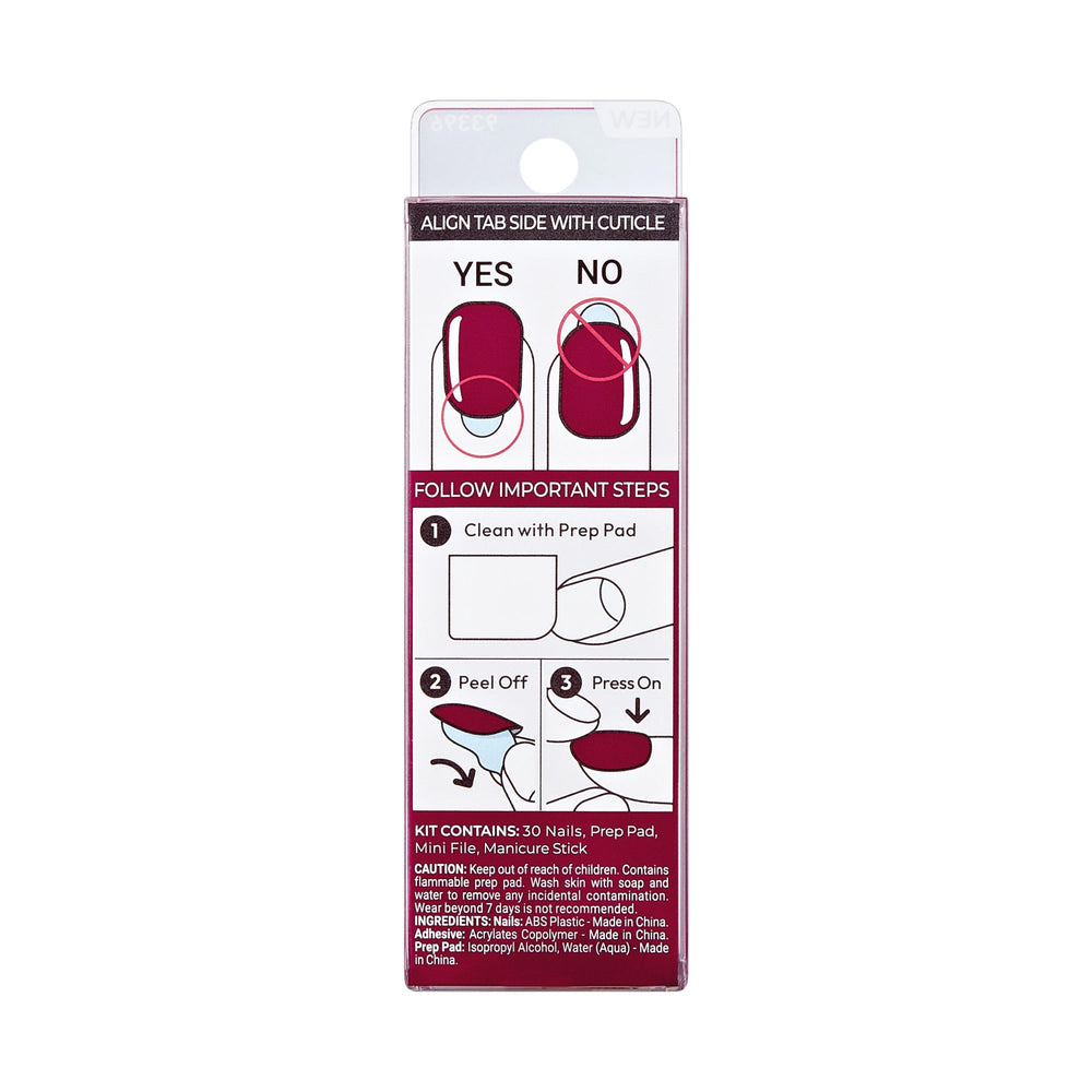 imPRESS Maplewood glossy texture close-up highlighting polish-free shine
