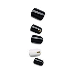 imPRESS nails being pressed onto natural nail demonstrating fast, glue-free application