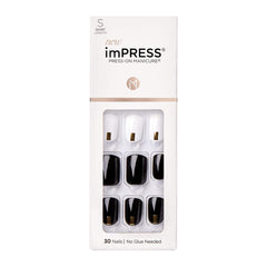 imPRESS front packaging showing 30 nails and included tools for quick salon results