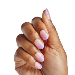imPRESS all 30 short oval nails arranged to show size range and selection