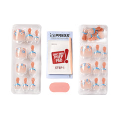imPRESS side profile of short squoval shape showing natural fit