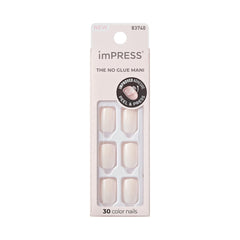 imPRESS front packaging showing Point Pink short squoval nails and benefits