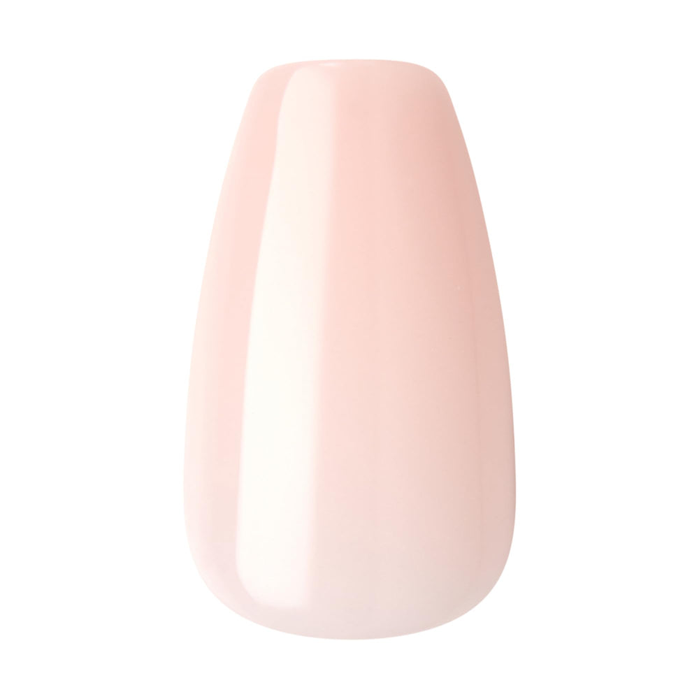 imPRESS pressing a nail onto a natural nail demonstrating quick application