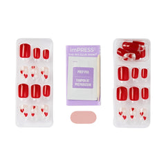 imPRESS short squoval nail side profile showing comfortable low-profile wear