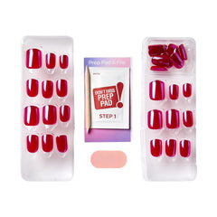 imPRESS mini file and manicure stick included for shaping and removal