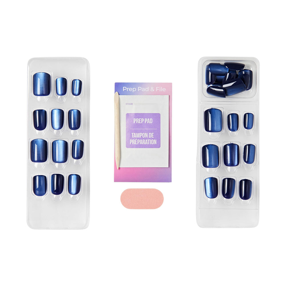imPRESS manicure stick, mini file, and prep pad displayed for easy application