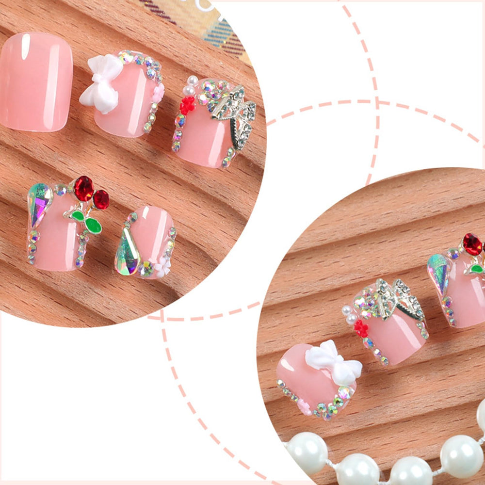 IMRAIN butterfly and bow charms detail for charming accent and visual interest