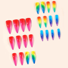 IMRAIN gradient and glitter close-up detail, highlights vibrant ombré finish
