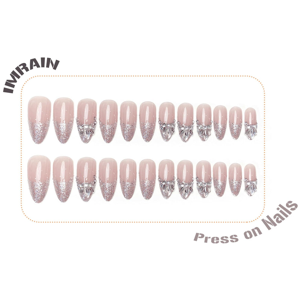 IMRAIN nails held in hand for scale, helps visualize real-life length and fit