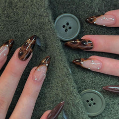 IMRAIN nails next to a ruler for size comparison and easy length customization