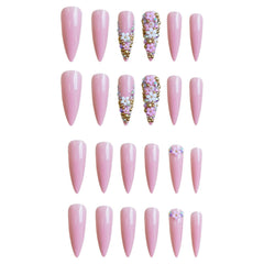 IMRAIN top-down shot of floral designs on nails highlighting delicate decorative accents