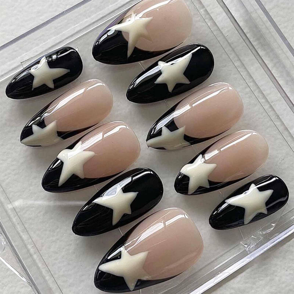 IMSOHOT nails in hand during application demonstrating size and fit control