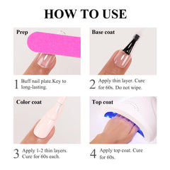 Imtiti manicure in progress illustrating DIY use and salon-style results benefit