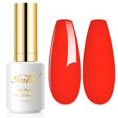 Imtiti neon red front bottle showing bright color and large 0.5 fl oz capacity benefit