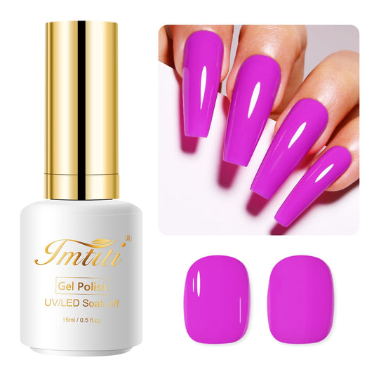 Imtiti front bottle showing 15ml gel polish and color benefit