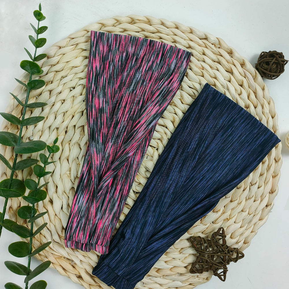 IMYORT headband in bathroom during skincare routine keeping hair away