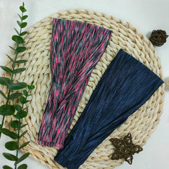 IMYORT headband in bathroom during skincare routine keeping hair away
