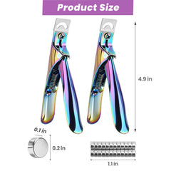 Inartato close-up of U-shaped blade showing sharp edge for precise tip cuts