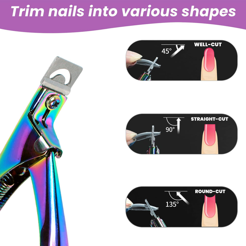 Inartato clippers in salon use trimming artificial nail tips for faster service