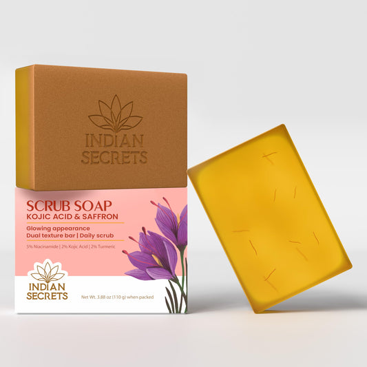 INDIAN SECRETS front packaging showing product name and benefits
