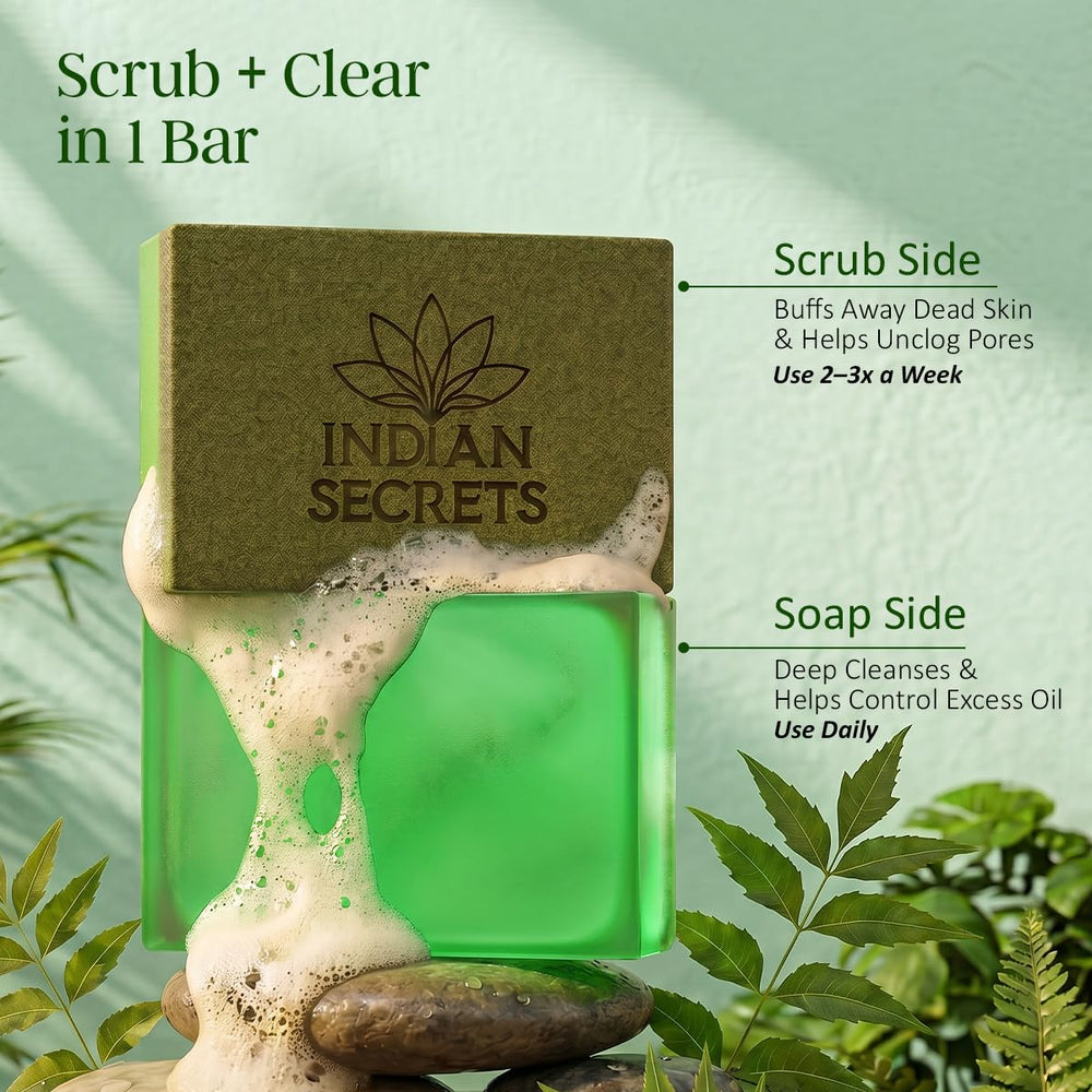 INDIAN SECRETS soap placed in modern bathroom for everyday use